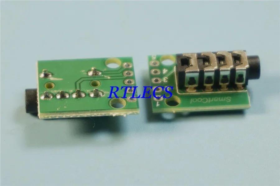 2 шт стерео телефонный разъем 3,5 мм TRS микрофон 4 полюса аудио разъем PCB адаптер до 2,54 мм 4 положения припоя отверстия 1x4 контактный разъем