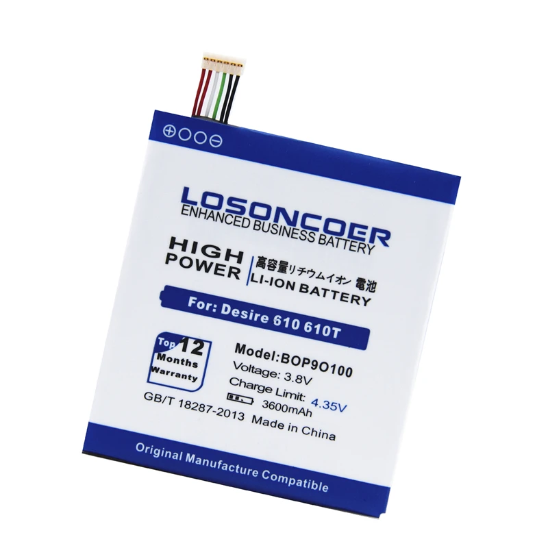 LOSONCOER 3600 мАч высокое качество BOP9O100 B0P9O100 батарея для HTC Desire 610 612 610 т 610x D610T сотовый телефон+ Инструменты