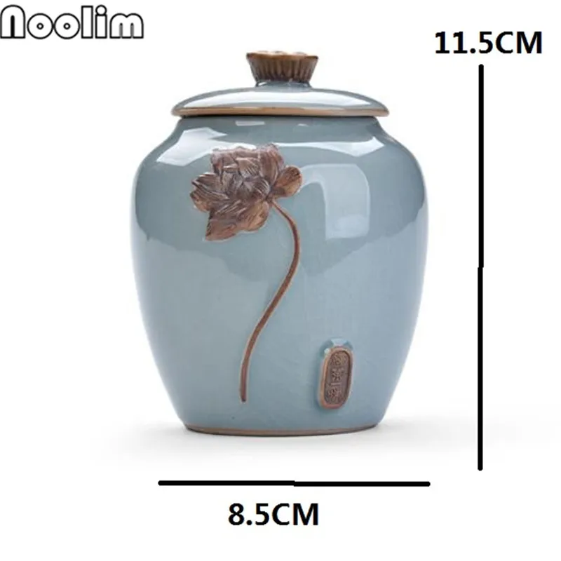 Ceramic Tea Caddy Retro Coarse Pottery Tea Cans Cork Tea Storage Chinese Kung Fu Tea Sets Sealed Jar Storage Containers