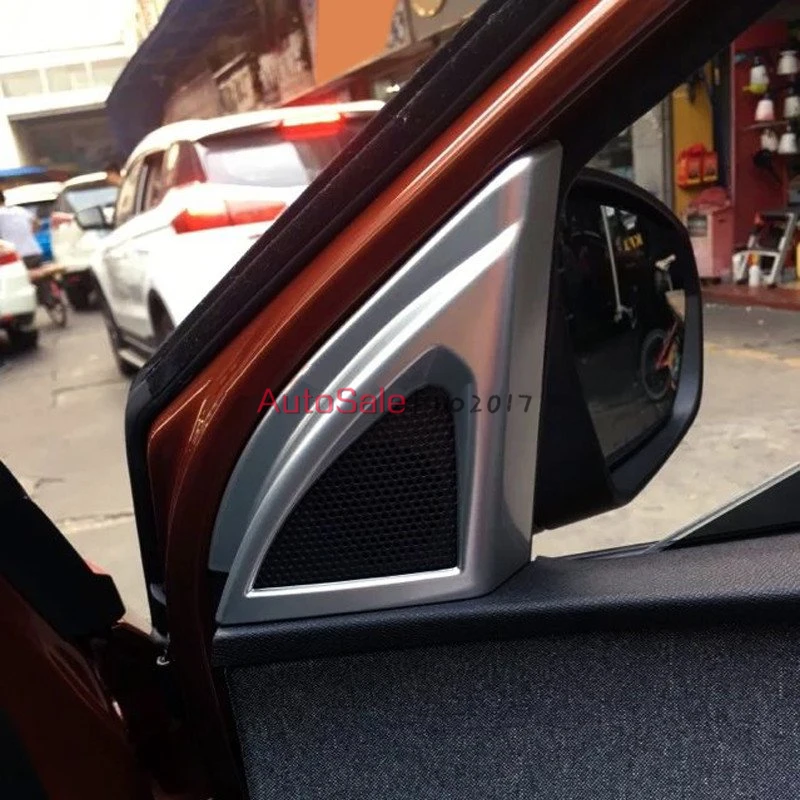 Car-styling Matte ABS Plastic Interior Car Door Stereo Speaker Cover Trim 2pcs for Peugeot 3008 GT 3008GT 2016 2017 | Автомобили и