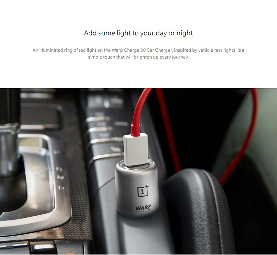 Оригинальное автомобильное зарядное устройство Oneplus Warp Charge 30 5V = 6A Max для Oneplus 7 7T Pro/Normal QC для Oneplus 3/3T/5/5 T/6/6 T/7