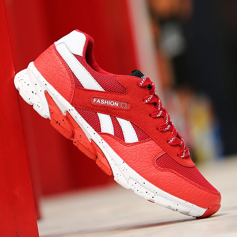 Designer brand autumn men's sport shoes fashion mesh lace up casual men trainers 4 colors zapatillas deportivas hombre | Обувь