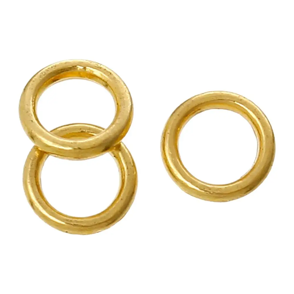 DoreenBeads Закрытая пайка колечки для колец кольца золотого цвета сделай сам
