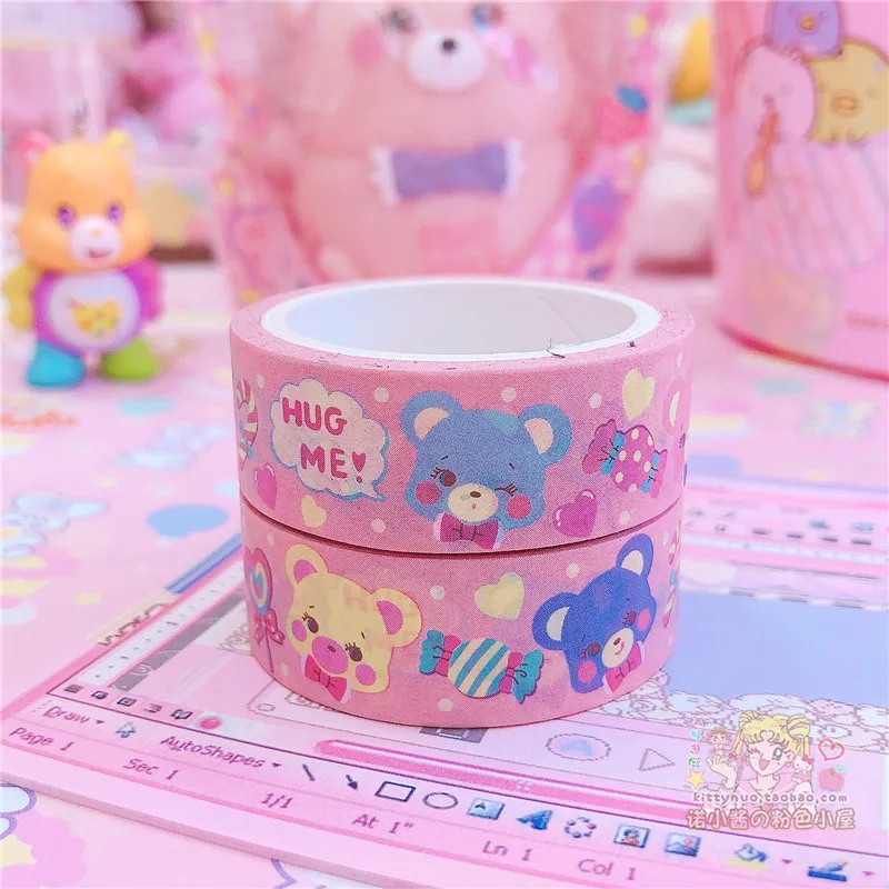 2 шт./лот творческий Япония модель цветы сердце наклейки &quotмедведь&quot Дневник