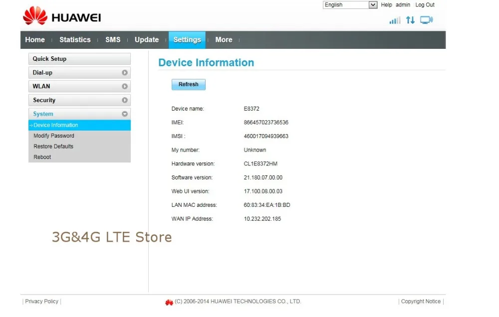 Unlocked Modem USB Huawei E8372h-153 4G LTE Wifi Dongle | Компьютеры и офис