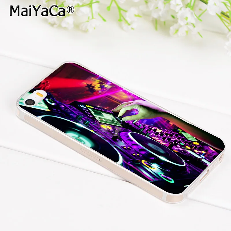 MaiYaCa dj музыка Красочный прозрачный мягкий tpu телефон аксессуары чехол для iPhone 8 7 6