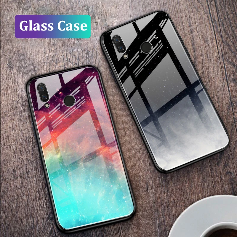 

GFAITH Tempered Glass Cover For Meizu note 9 Case Starry Sky Design Full Protection For Meizu 16S 16th X8 M8 M8 Lite M6t Coque