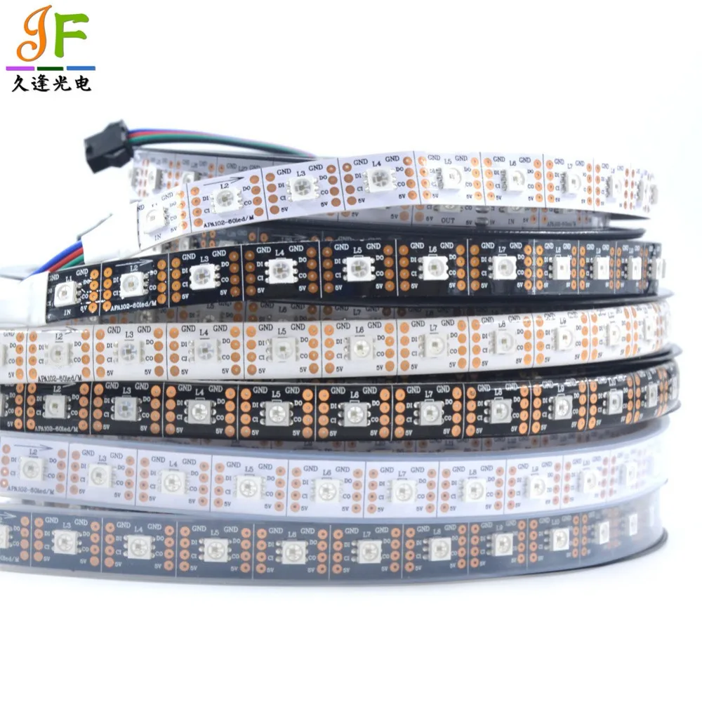 Умная светодиодная Пиксельная лента SK9822 1 м/5 м 30/24 светодиодный 36/48/60/72/144