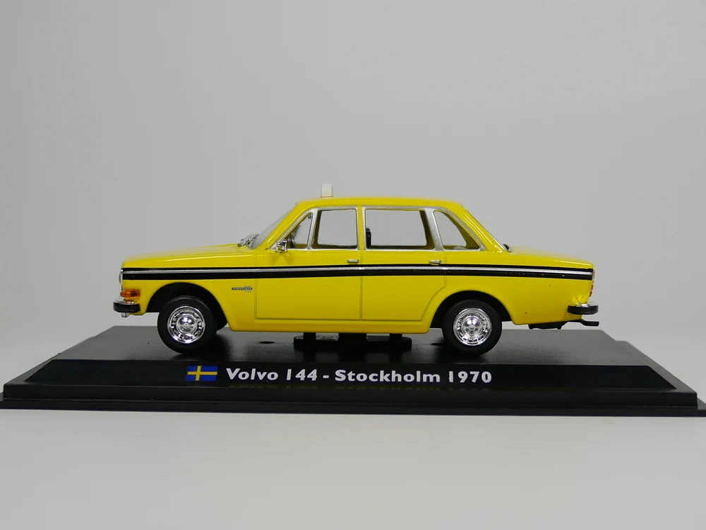 Leo модель 1:43 Volvo 144 Stockholm такси 1970 Швеция такси литая модель автомобиля