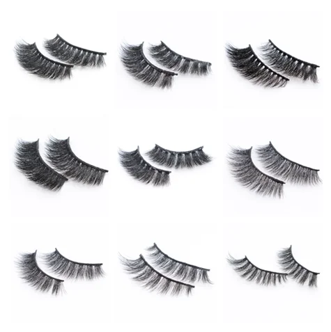 

2019NEW 1 pairs natural false eyelashes Dramatic Volume fake lashes long mink lashes eyelash extension mink eyelashes for beauty
