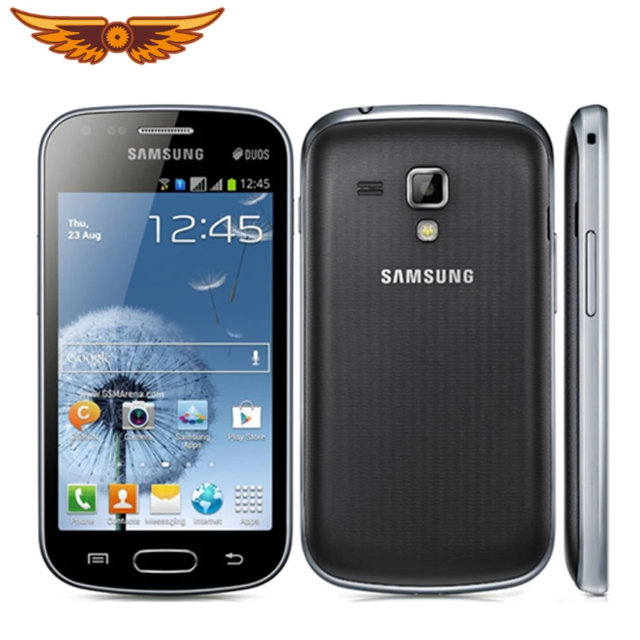 Сотовый телефон Samsung S7562 оригинальный 4 0 дюйма 3G GSM/WCDMA камера 5 Мп две SIM карты 1500