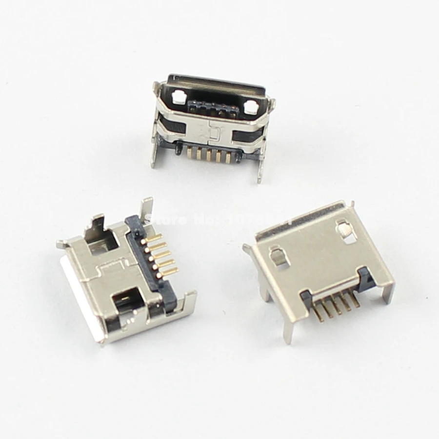 5шт микро Тип USB B Женский 5 Pin Штекерный разъем DIP 4 ножки | Обустройство дома
