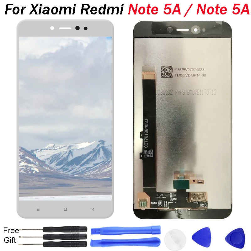 Для Xiaomi Redmi Примечание 5A сенсорный ЖК-экран дигитайзер сенсор сборка экран Ремонт