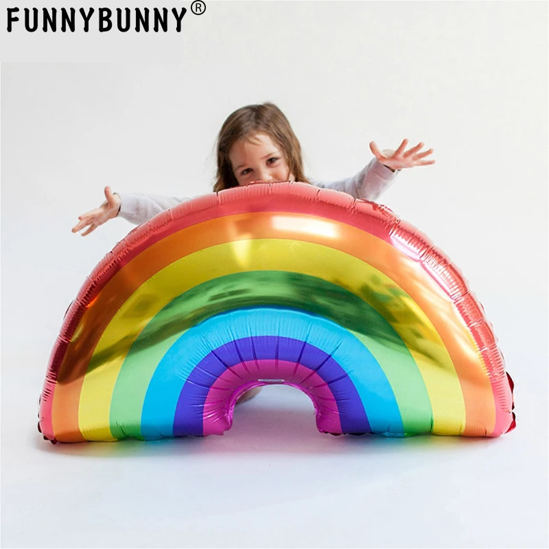 FUNNYBUNNY Rainbow Helium фольга воздушный шар ребенок Душ дети день рождения вечерние