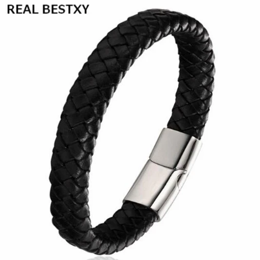Реальные мужские плетеные браслеты BESTXY с индивидуальным логотипом оплеткой