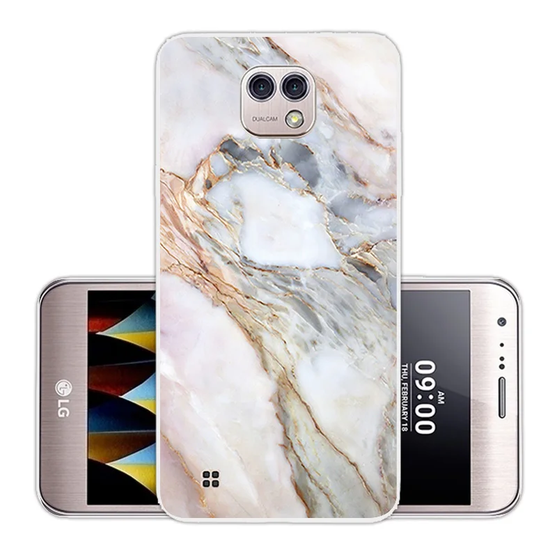 Cases for LG X Cam K580 K580Y Xcam K580DS 5.2 Inch Soft Silicone Clear TPU Stone Cover Skin Lg |