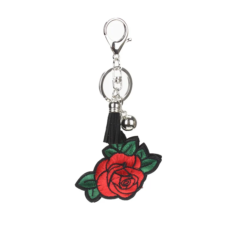 Вышитые Радужные Блестки многоцветная сумка Шарм брелоки женские украшения