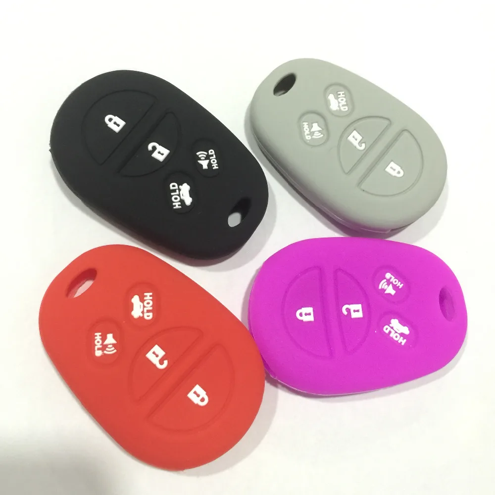 silicone car key cover case for toyota camry sequoia Avalon sienna 4 buttons | Автомобили и мотоциклы