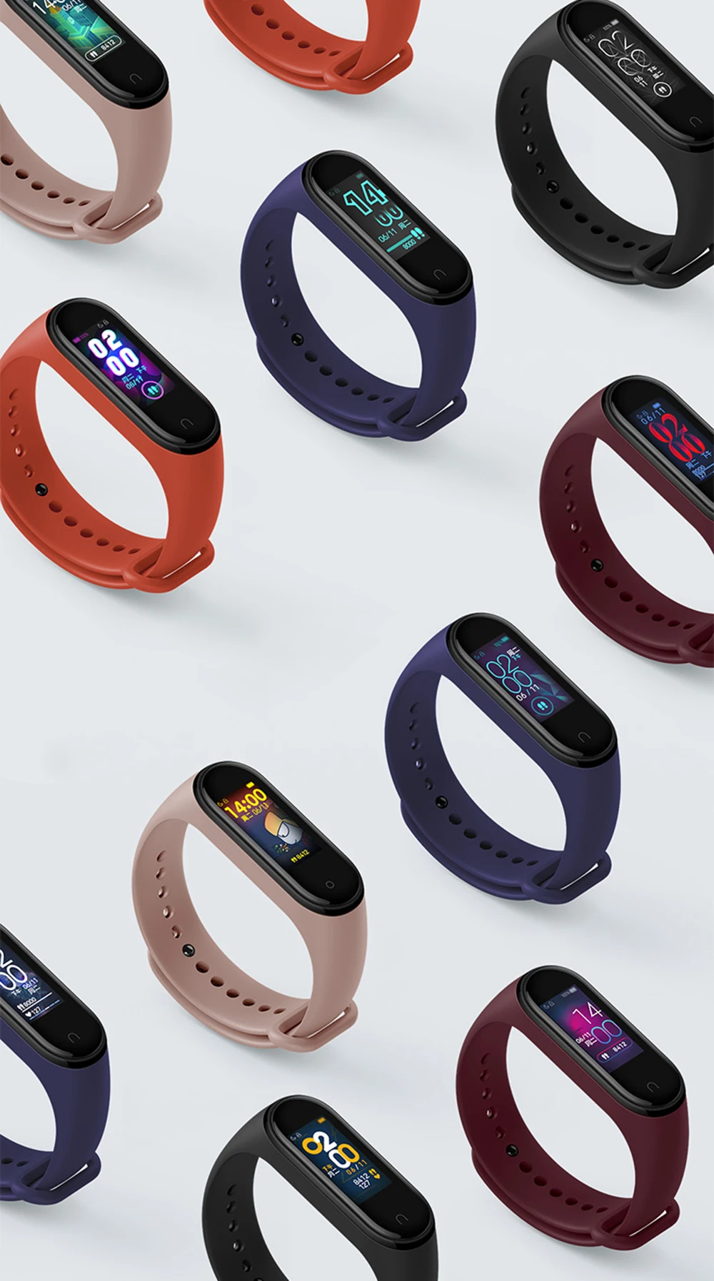 Original Newest Xiaomi Mi Band 4 Smart Miband 4 Bracelet Heart Rate Fitness AMOLED Color Screen Bluetooth 5.0