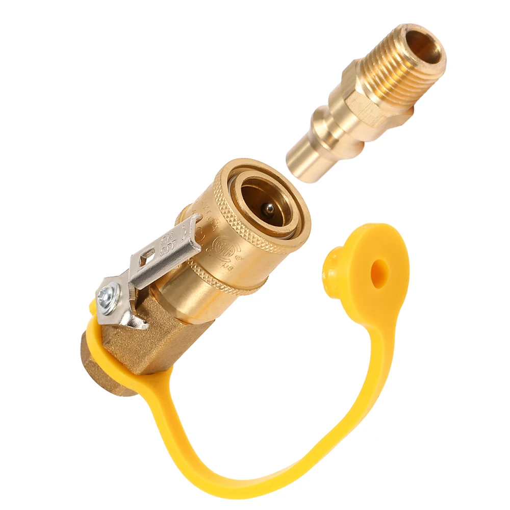 Однотонный латунный газовый адаптер 1/4 ''RV пропан Соединительный газовая