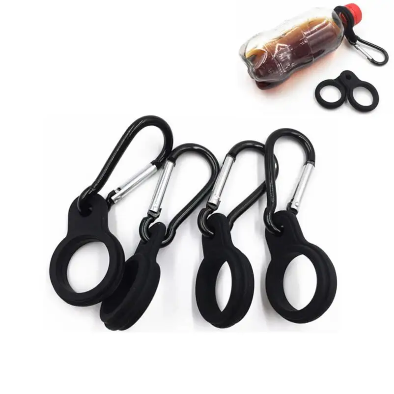 

Water Bottle Holder With Hang Buckle Carabiner Clip Key Ring Fit Cola Bottle Shaped For Daily Or Outdoor LX6692