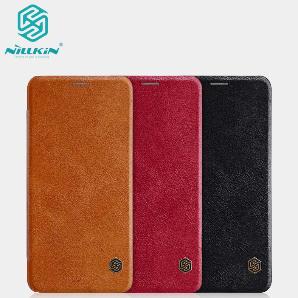 10 шт./лот оптовая продажа серия NILLKIN Qin кожаный чехол-книжка для HUAWEI P Smart plus huawei Nova 3i
