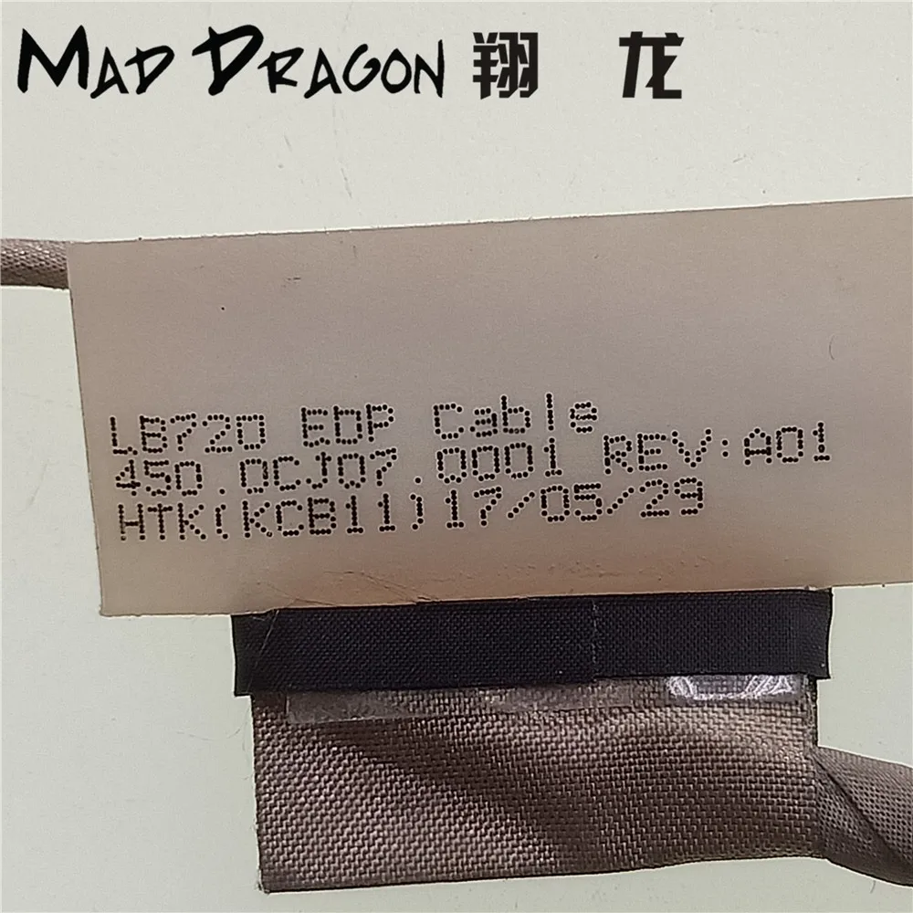 Бренд MAD DRAGON Новый ЖК-кабель для ноутбука LENOVO LB720 B720 EDP кабель LCD LVDS 450.0CJ07.0001