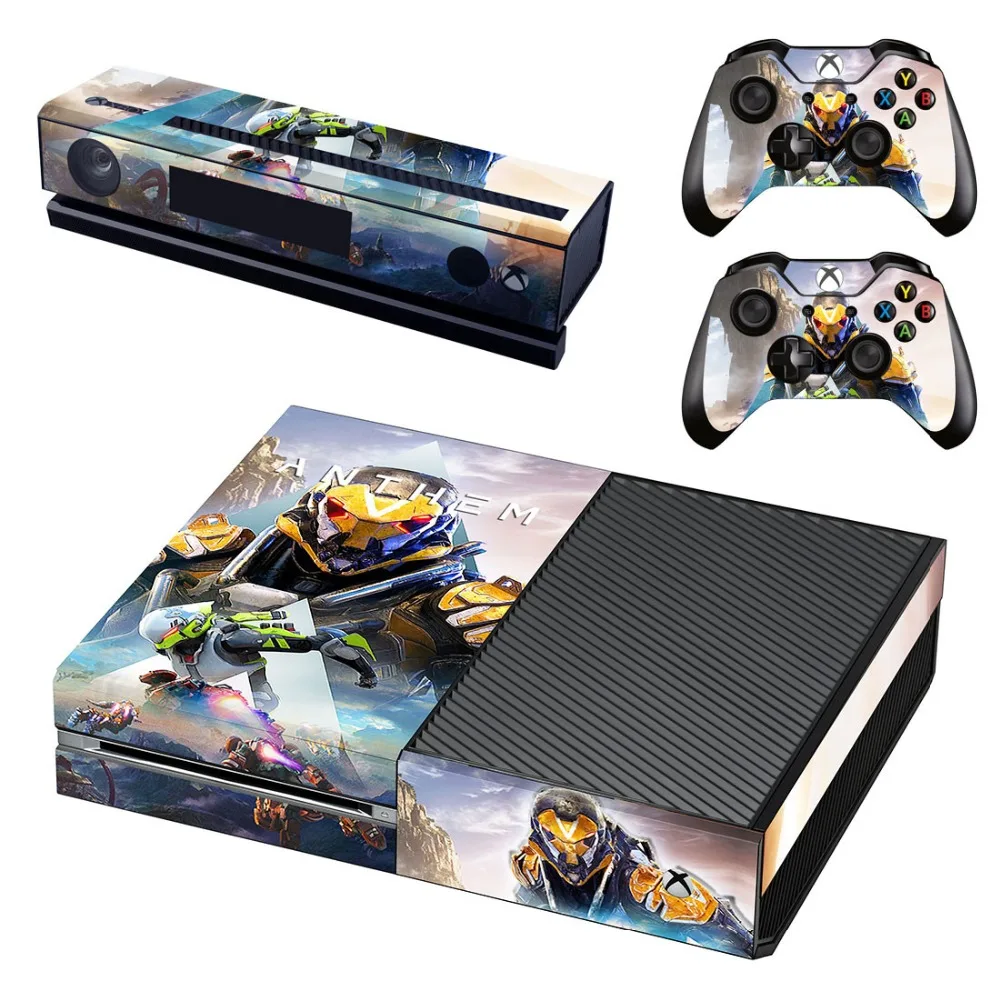 Новая наклейка на кожу для консоли Xbox One и Kinect и 2 контроллера для Xbox One, Виниловая наклейка на кожу-гимн