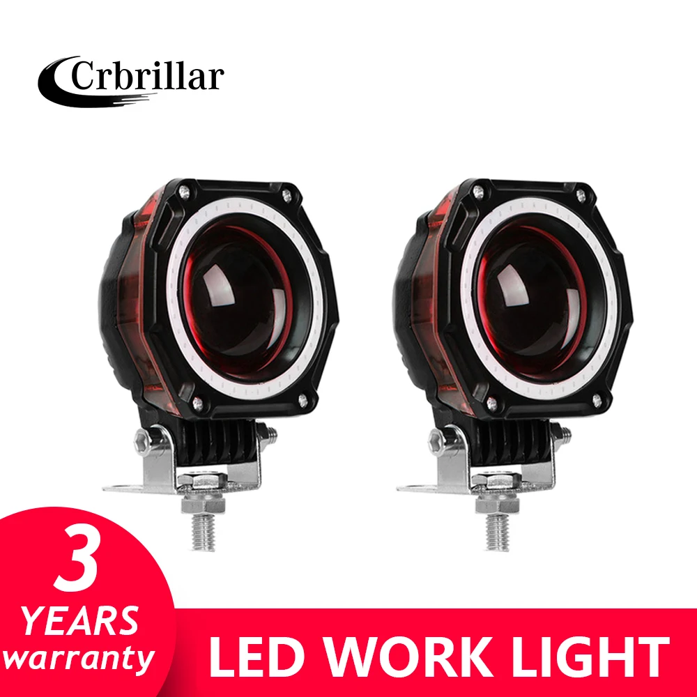 1 шт. Crbrillar Wining LED рабочий свет Hi low beam мотоциклетная фара для вождения 9 30 в 35 Вт