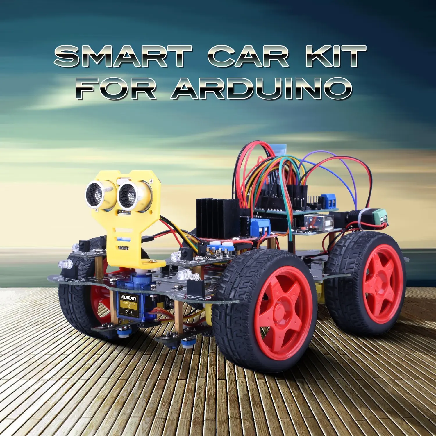 Upgraded Bluetooth RC Smart Robot Car Kit Miroad UNO R3 robotics kit building Sets with Line Tracking Module SM11 | Электроника