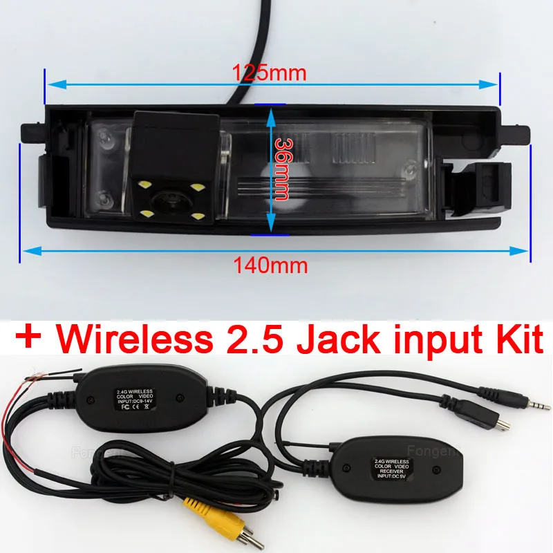 8006-Jack Для Toyota RAV4 2000 2001 2002 2003 2004 2005 2006 2007 2008 2009 2010 2011 2012 заднего вида для парковки обратный резервный монитор Камера - Название цвета: 8006-Jack