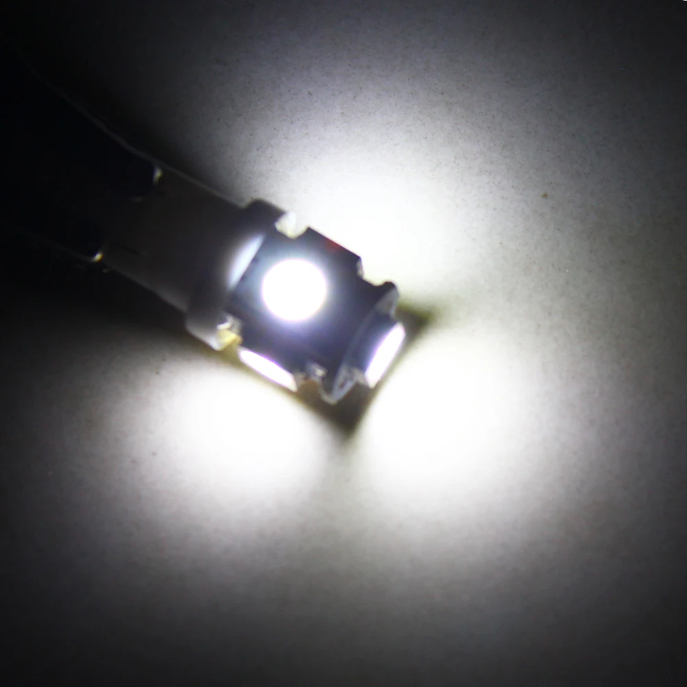 Оптовая продажа 100 шт. Led Автомобильный DC 12 В лампада светильник T10 5050 супер белый