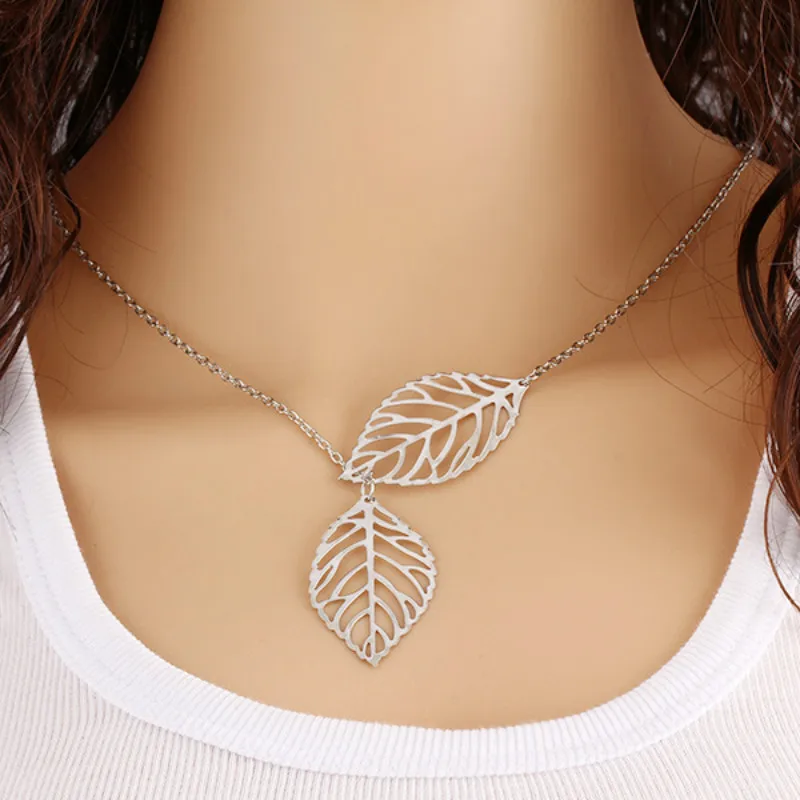 Женское ожерелье с подвеской в виде сердца листа Луны|collier women|bar necklacenecklace long |