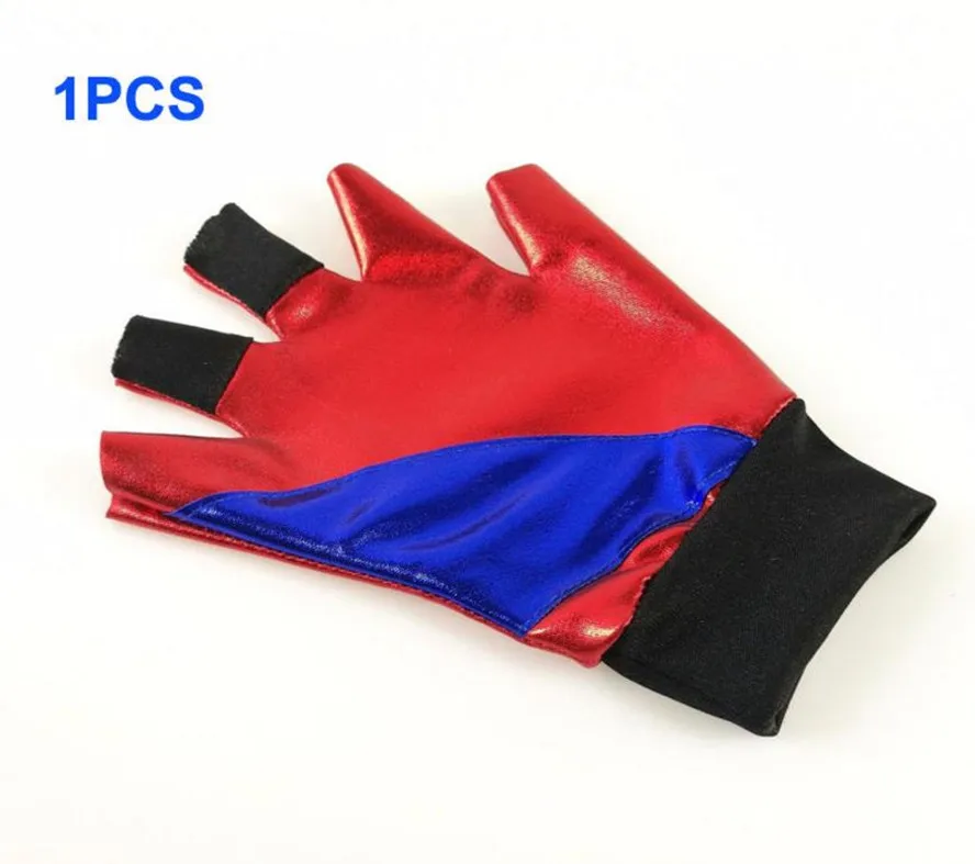 1 pcs golve Отряд Самоубийц Харли Квинн косплей костюм футболка пальто куртка набор аксессуаров Серьги Воротник браслет пояс перчатки - Цвет: 1 pcs golve