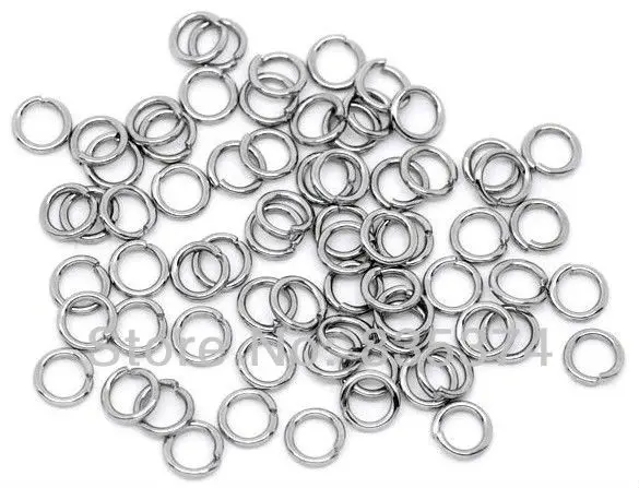 

Free Shipping 2000 316L Stainless stell Open Jump Rings 5mm Dia. Findings