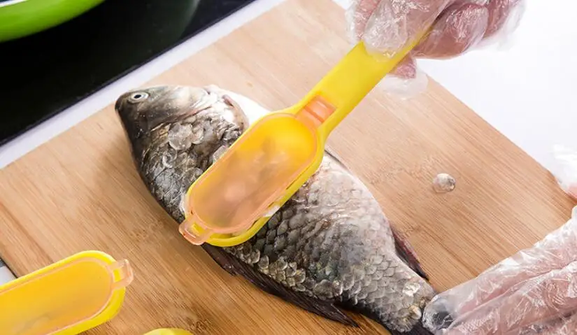 1 шт. рыбьей чешуи скребок для рыбы кухонные аксессуары нож Пластик приборов