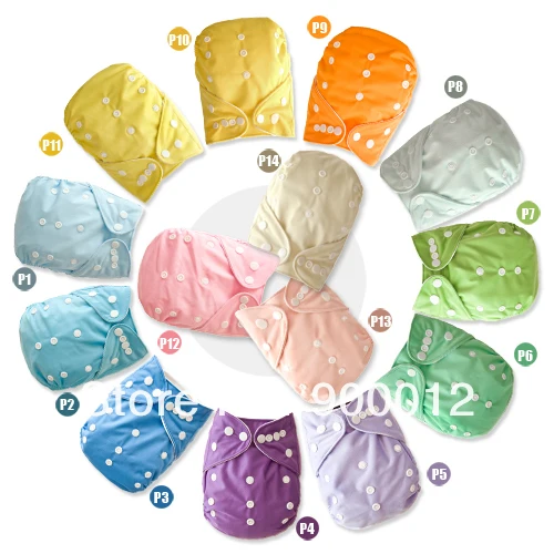 Promotion Naughtybaby Adjustable Double Snaps Perfect Design Cloth Diapers Baby pocket Nappy Urine covers 30 pcs