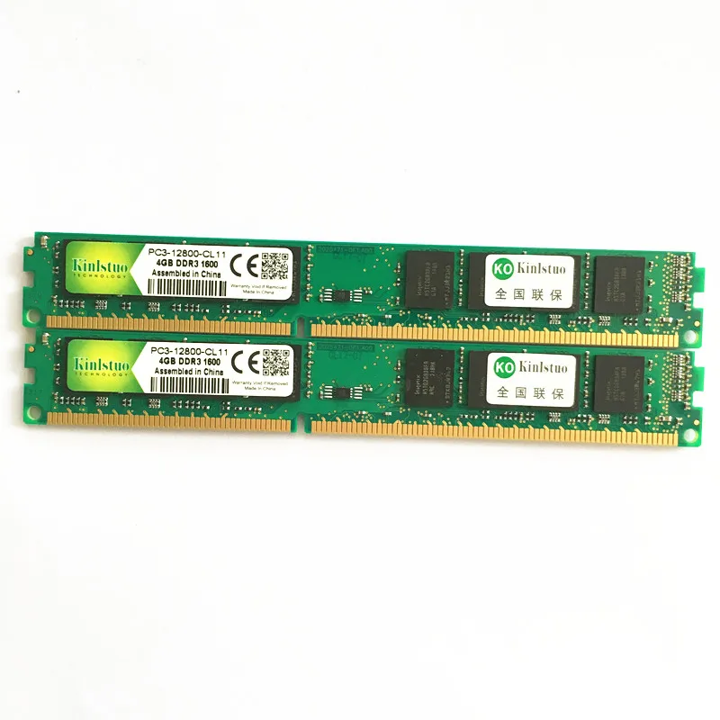 Kinlstuo Новый Запечатанный DDR3 4 Гб 1333 МГц/1600 МГц ПК 10600/12800 полностью совместимый для