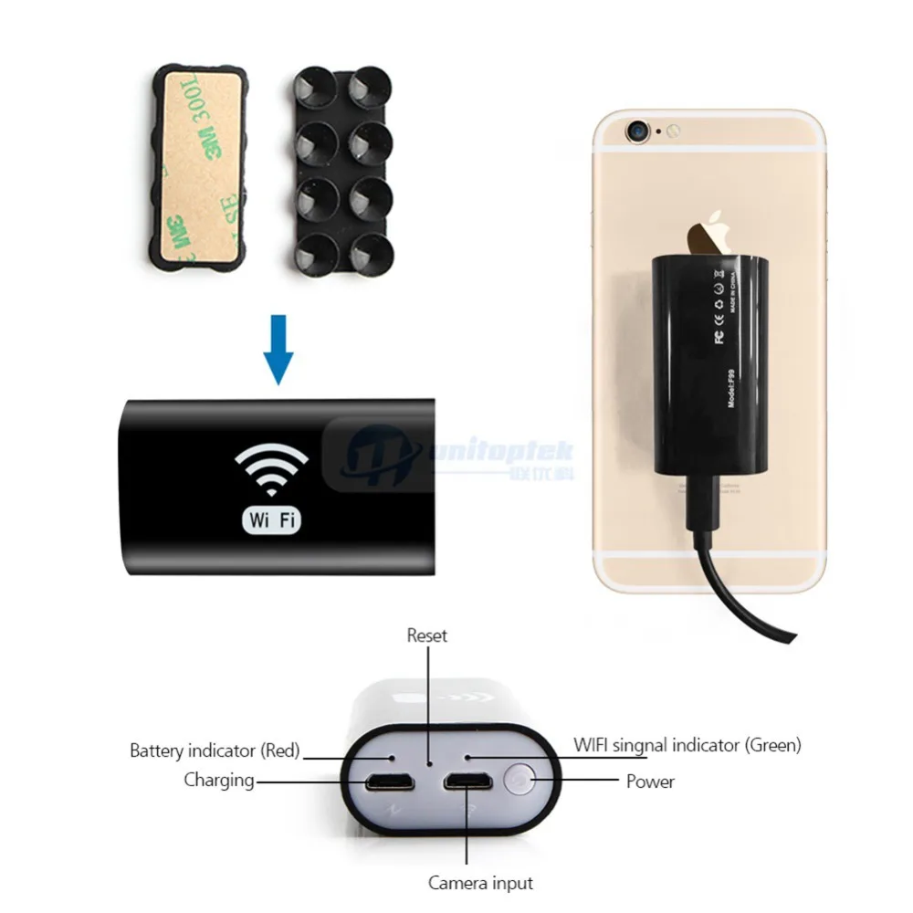 1 м 2 3 5 Wifi эндоскоп камера Android 720P iPhone бороскоп Водонепроницаемая Wi Fi