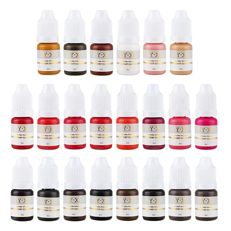 

Semi Permanent Makeup Eyebrow Ink Lips Eye Line Tattoo Color Microblading Pigment Eyebrow Tattoo Art Color Inks Beauty tools Mdf