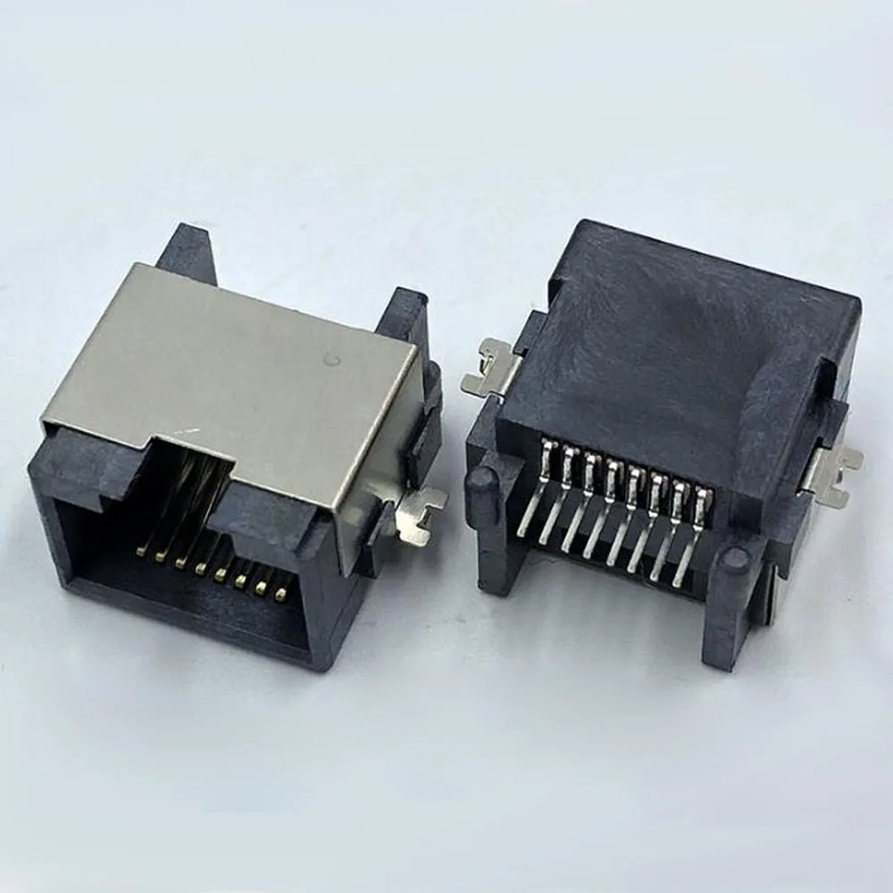 Сетевой внутренний разъем RJ45 10 шт./лот тонущий SMT горизонтальный H = 8 0 интерфейс