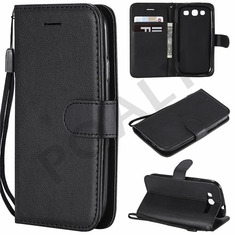 Luxury Leather Case For Samsung Galaxy S3 Wallet Flip Cover Neo GT-i9300 Duos GT-I9300i I9300 GT-I930 | Мобильные телефоны и