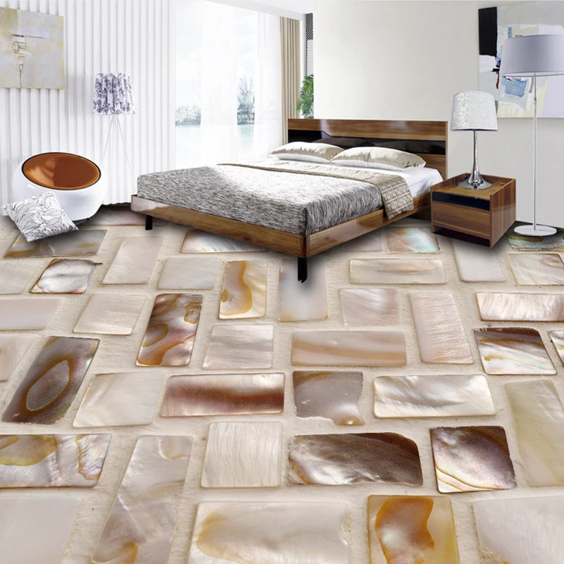 Пользовательские фото обои 3d Плитки мозаичный пол Книги по искусству росписи ПВХ