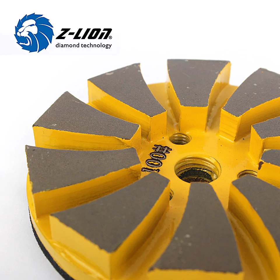 Z-LION 80mm Concrete Polishing Disc Metal bond Diamond Pad Grinding Wet Use For Floor Polish Renovation | Инструменты
