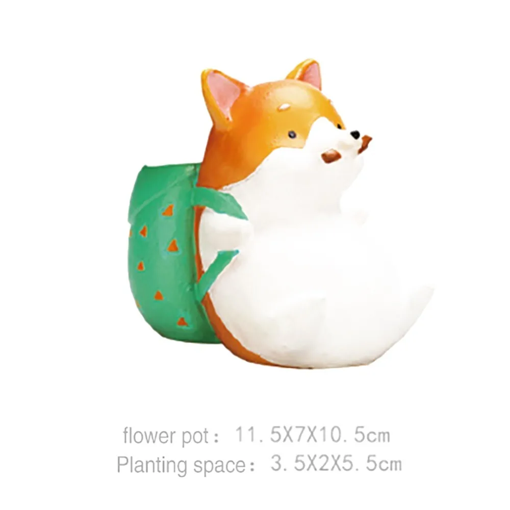 Волшебный домашний офисный садовый горшок с животными хаски Такса ваза в форме
