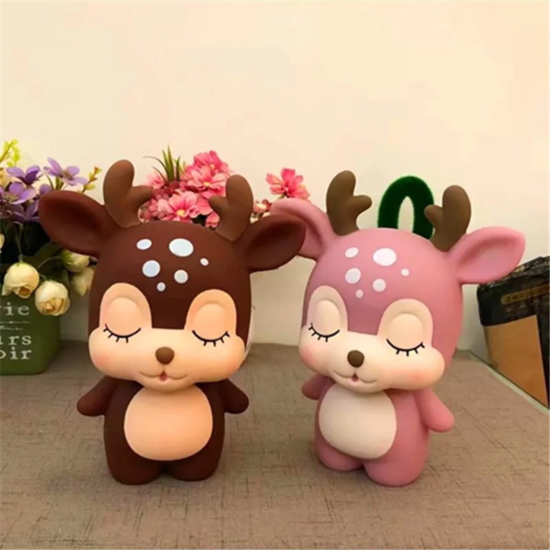 Kawaii мультфильм олень форме экономии денег касса монеты копилка для Для детей