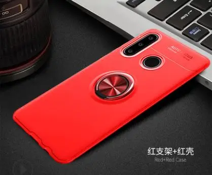1 шт. чехол для huawei nova 5 5i nova 5 P30 pro P30pro lite, чехол из ТПУ на заднюю панель, с магнитным кольцом для автомобиля, ультра противоударный - Цвет: ALL red