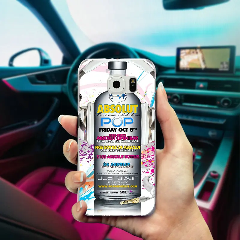 Absolute Vodka Bottle Silicone Soft Cover TPU Phone Cases for Samsung Galaxy Note 2 3 4 5 8 S3 S4 S5 Mini S6 S7 S8 S9 Edge Plus | Мобильные