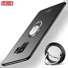 Чехол для Samsung Galaxy S9 S8 Plus, тонкий матовый чехол MSVII для Samsung S9 S8 Plus, жесткий чехол с кольцом-держателем, S 8 S 9, чехлы