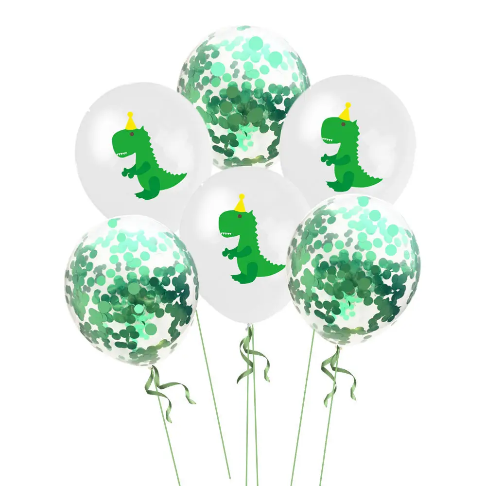 Confett mix 10pcs Набор одноразовой посуды с динозавром из мультфильма, детский день рождения, детский душ, вечерние украшения с героями мультфильмов - Цвет: Confett mix 10pcs